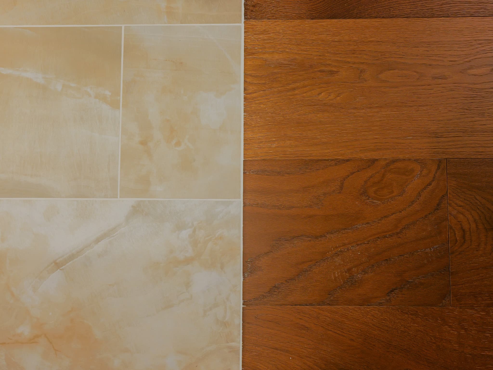 Bathroom Remodel in Sacramento — marble tile flooring, hardwood flooring
