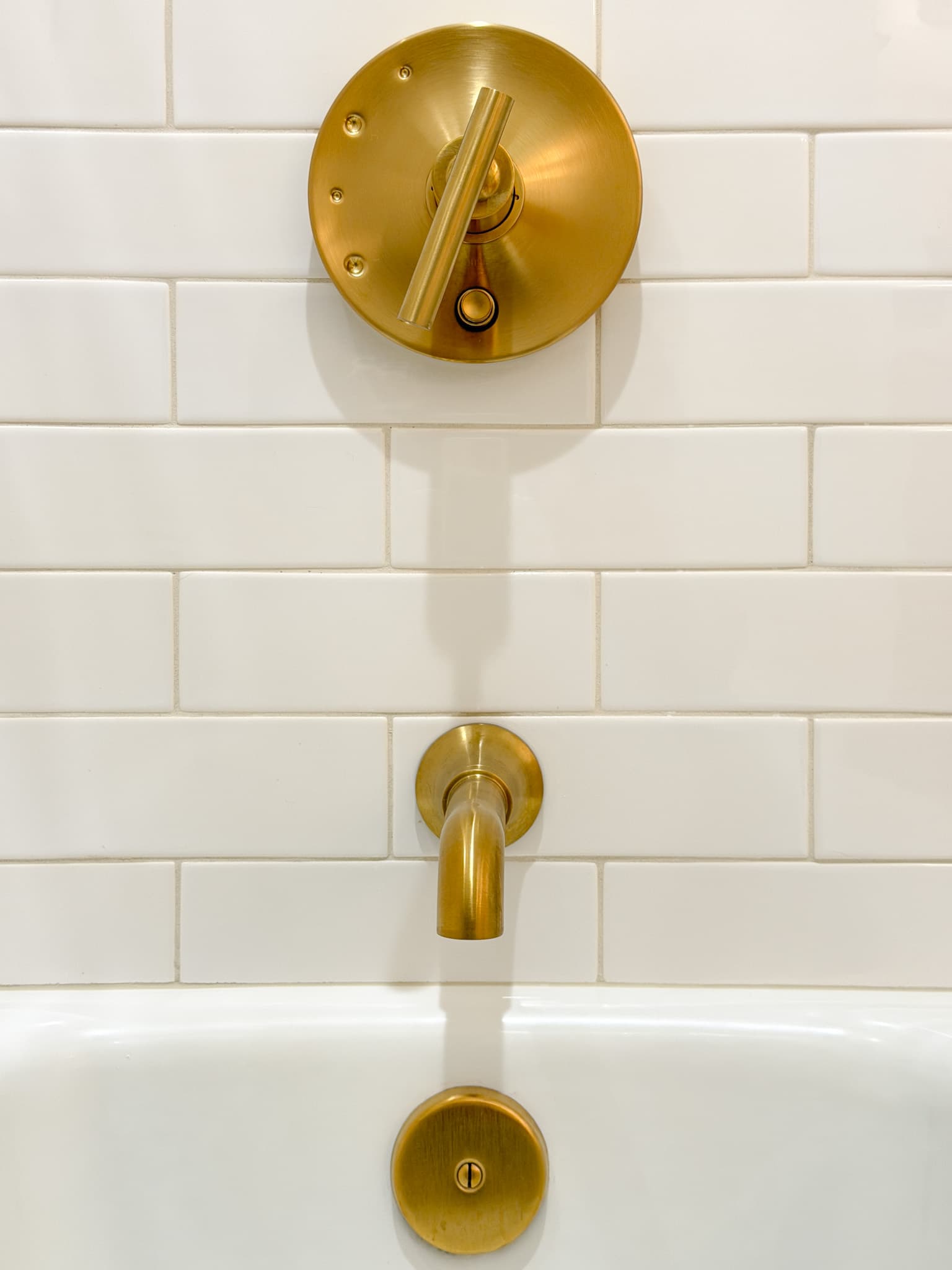 Bathroom Remodel in Carmichael — subway tile backsplash, tiled shower surround, soaking tub, tub-to-shower conversion