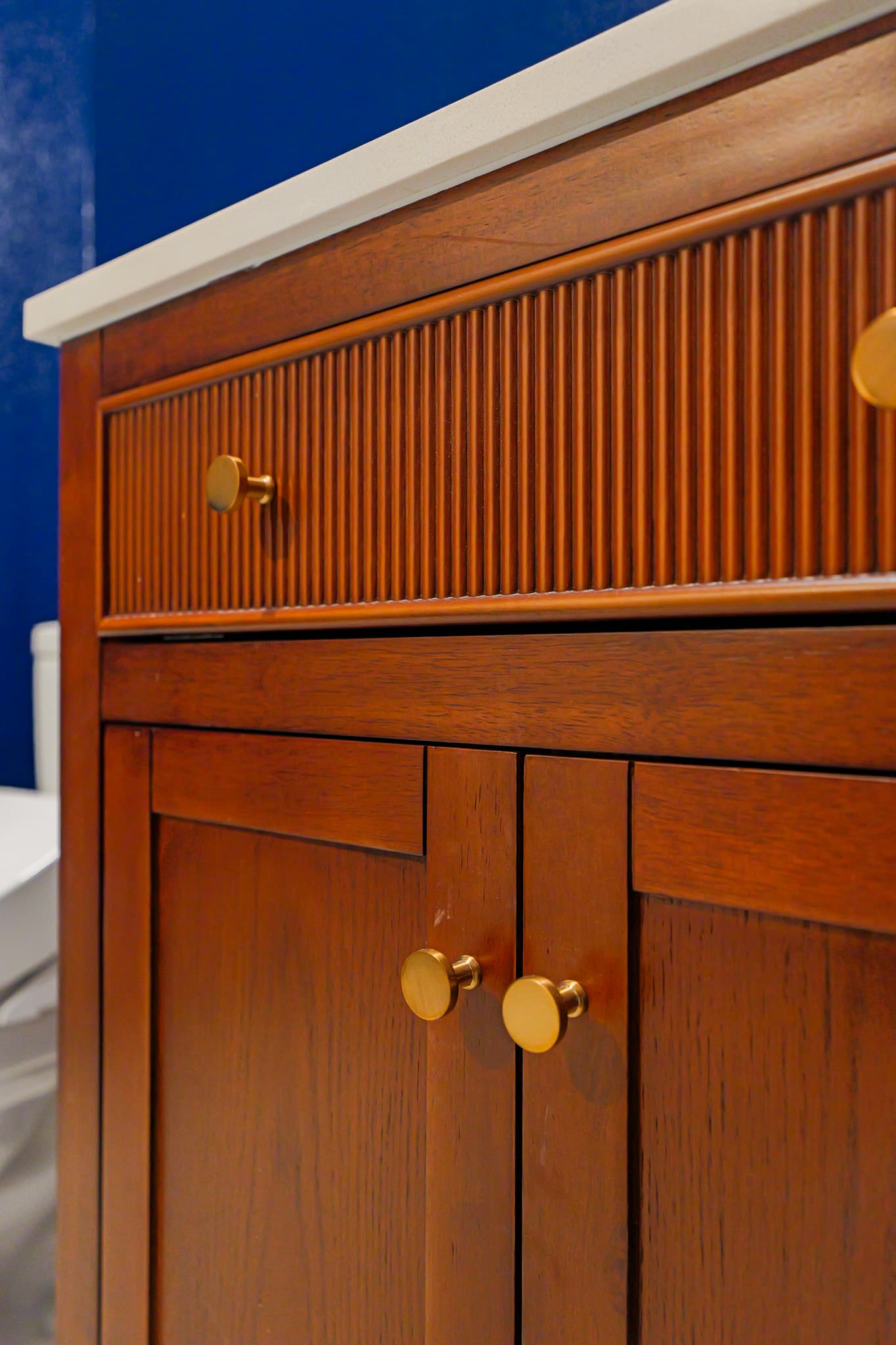 Kitchen Remodel in Sacramento — custom cabinetry, single vanity, quartz countertop, raised-panel cabinets