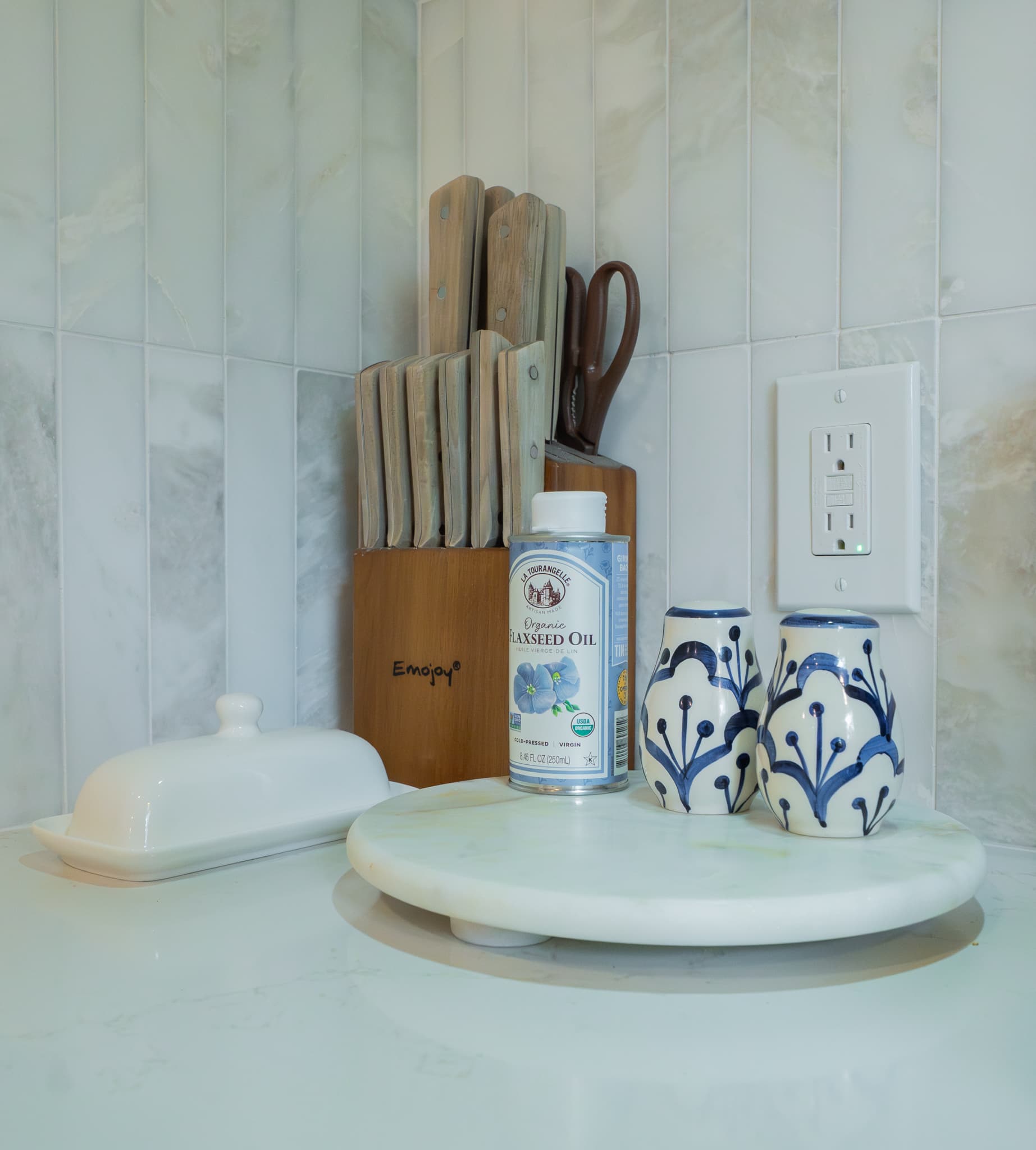 Kitchen Remodel in Rocklin — natural-stone backsplash, marble countertop, quartz countertop, subway tile backsplash