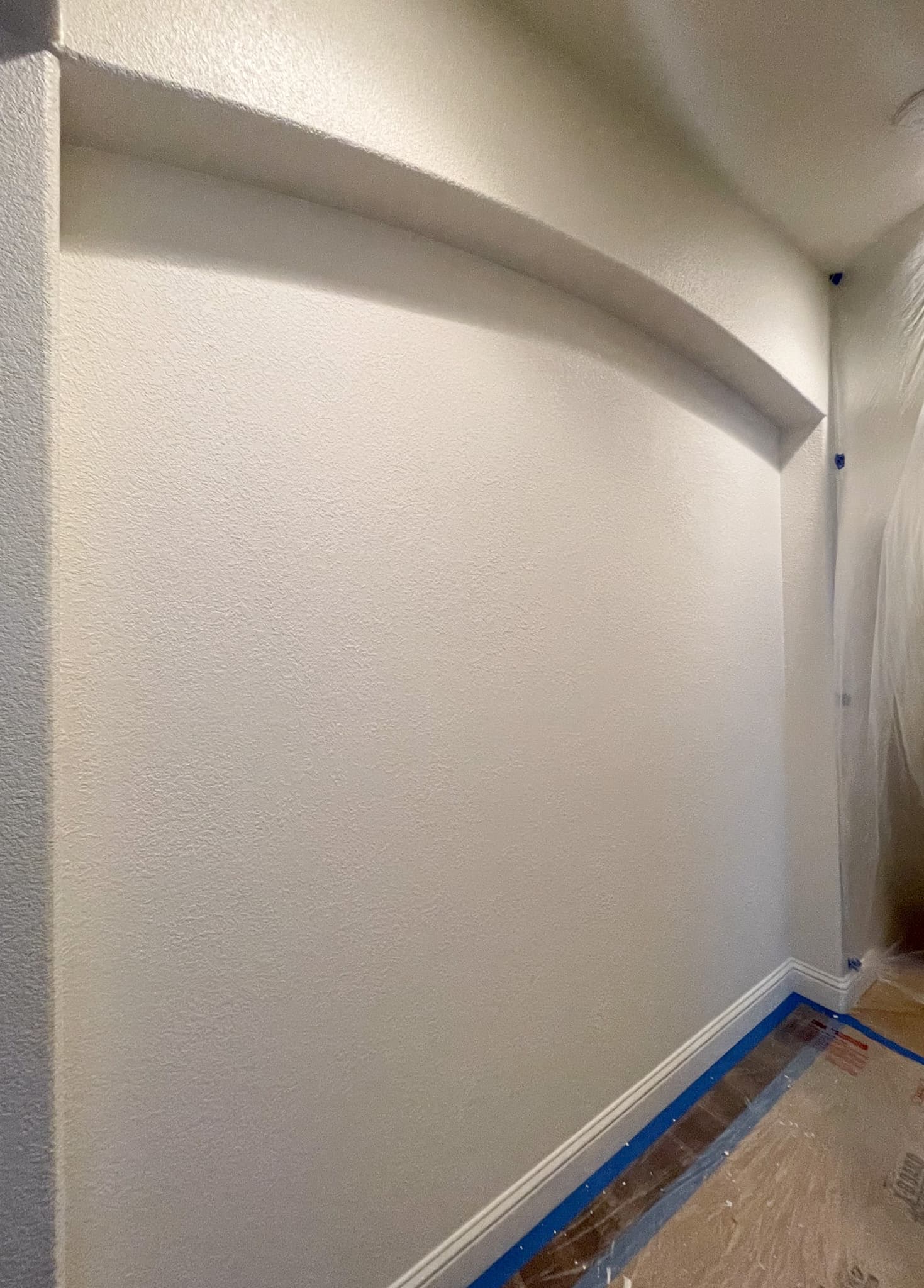 House Renovation in Citrus Heights — built-in shelving, hardwood flooring, crown moulding, exterior paint