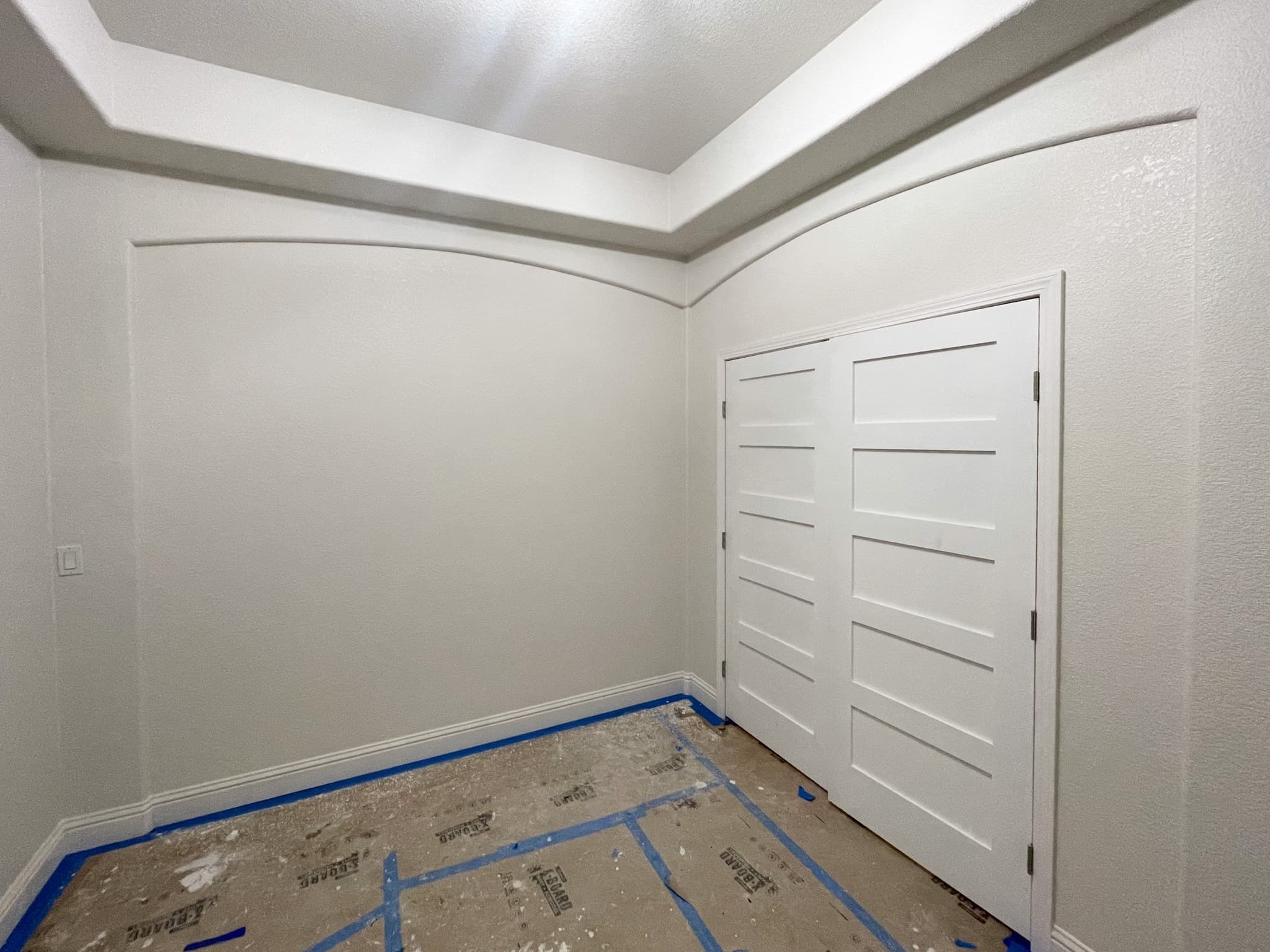House Renovation in Citrus Heights — crown moulding, wainscoting, demolition stage, shaker cabinets, vaulted ceiling