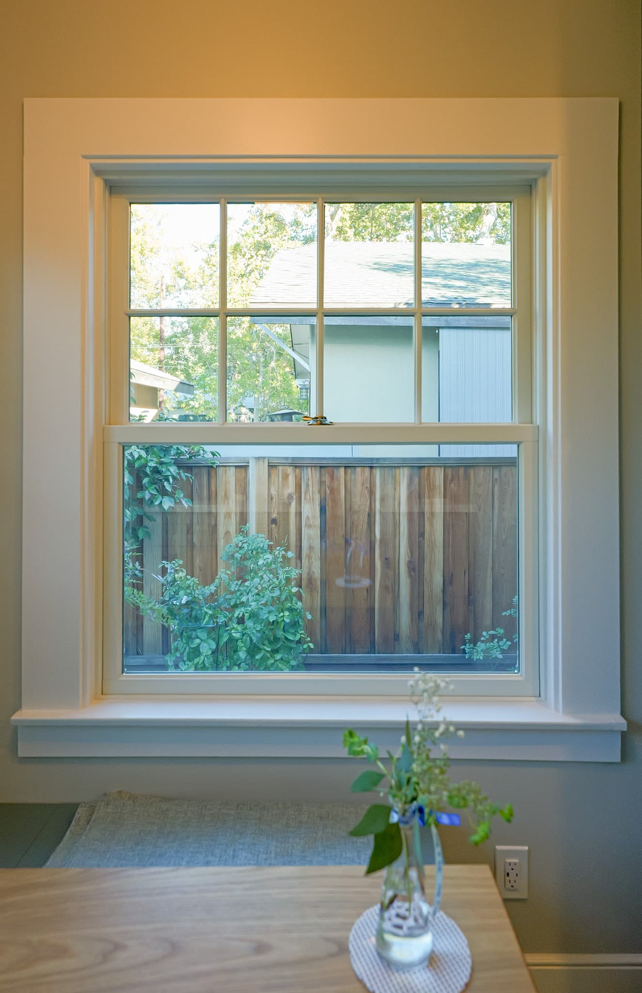 Kitchen Remodel in Sacramento — crown moulding, butcher-block countertop, wainscoting, open-concept layout