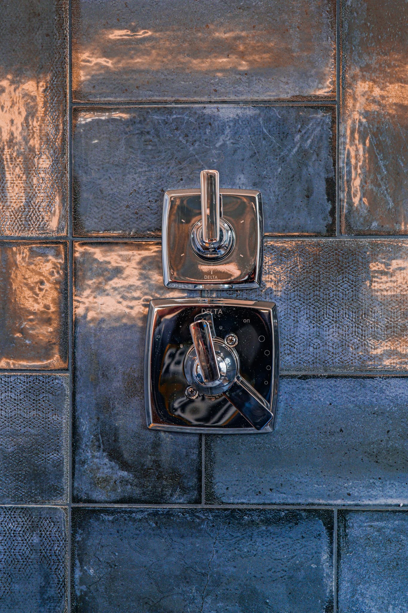 Bathroom Remodel in Sacramento — tiled shower surround, walk-in shower, ceramic tile flooring, handheld shower